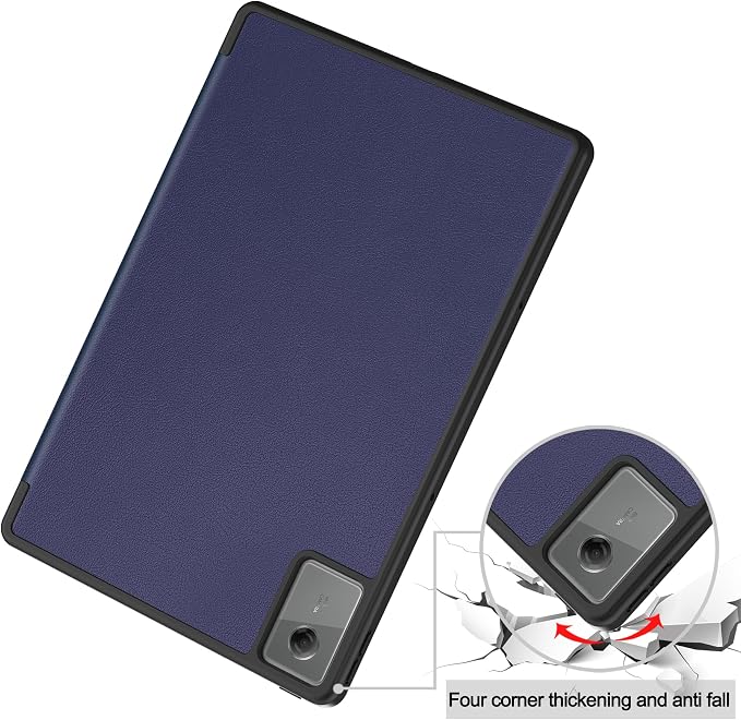 YRH for Idea Tab Pro 12.7 inch Case 2025 with Pen Holder Soft TPU Back Tablet Cover Case with Auto/Sleep (Black)
