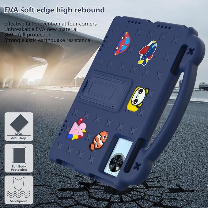 Case for Lenovo Idea Tab 11 inch 2025 (TB336) Kids EVA Shockproof Cover with Stand Handle for Lenovo Idea Tab 11''/ K11 Gen 2 Tablet Blue