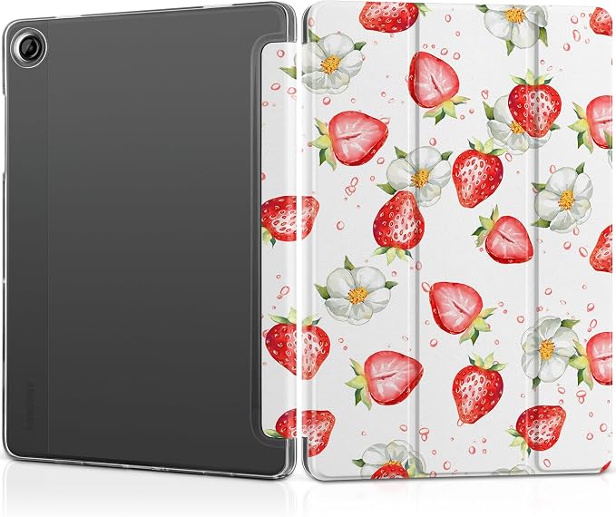 Case for Samsung Galaxy Tab A11 Plus A11+ 11 inch (2025/2026) &amp Tab A9 Plus A9+ 11 inch (2024/2023) Slim Smart Stand Cover with Translucent Hard Back Auto Wake/Sleep - Bear with Bows