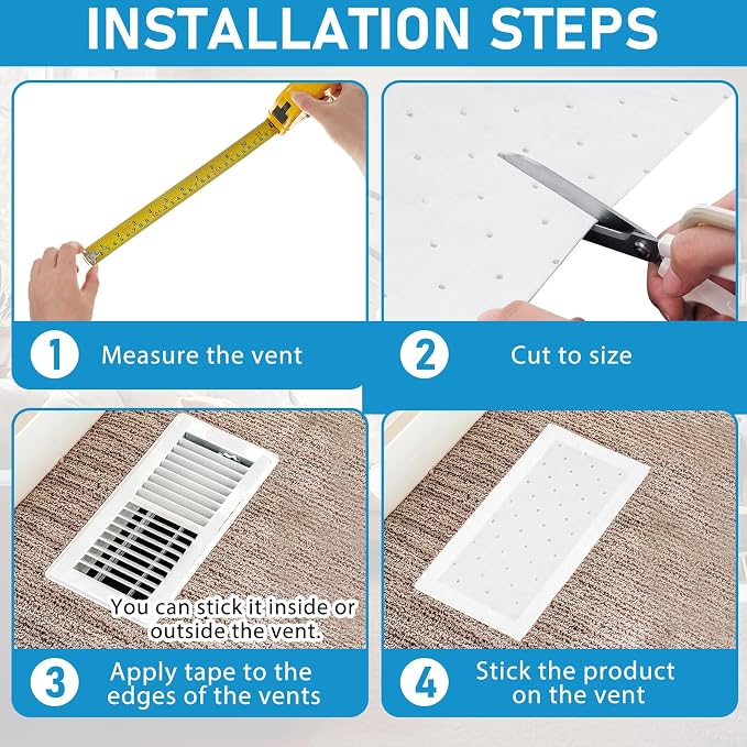 Merv 16 Filter Material, 5.24 Ft² Cut to Fit Air Vent Filters