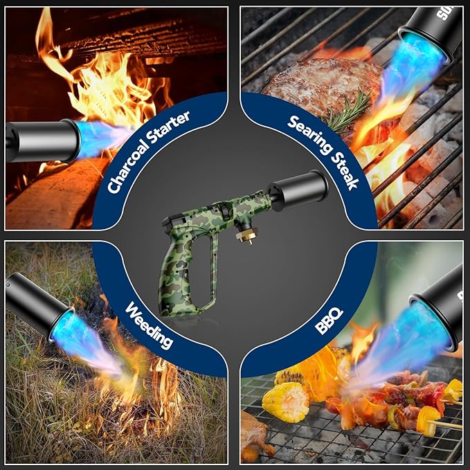 Sondiko Propane Torch Head, Powerful Blow Torch for Cooking, Fire Starter