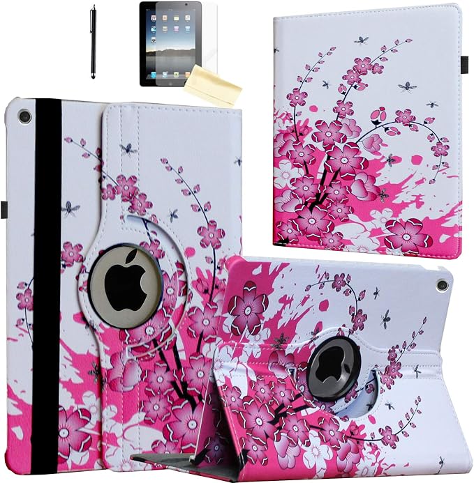 Case for iPad 10.2 inch for iPad 9th 8th 7th Generation Rotating Stand Smart Magnetic Auto Wake Up/Sleep Cover for A2602 A2603 A2604 A2605 MK2L3LL/A MK2P3LL/A MK673LL/A (Black)