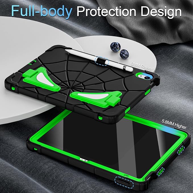 Auizotl Case for iPad (A16) 11'' 11th/10th Generation 10.9'' 2025/2022iPad Case 10th Generation with Screen ProtectorHeavy Duty Shockproof Cover for i Pad 11.0/10.9 InchBlack