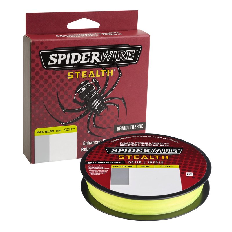 SPIDERWIRE SCS6Y-125 Stealth, 125-Yard/6-Pound, Hi-Vis Yellow