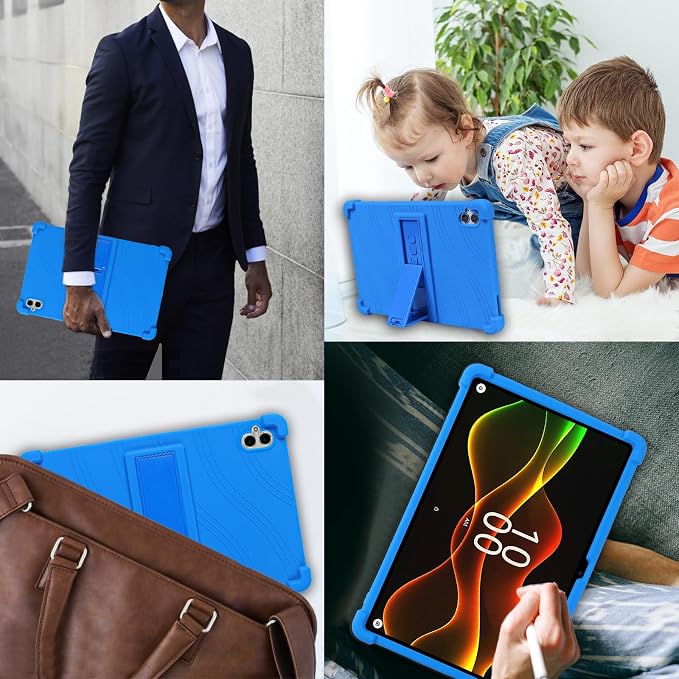 ATOOZ for Boost Celero 5G Tablet Case 10.95 Inch 2025Soft Silicone Shockproof Kids Case for Celero 5G Tablet 11 Inch with PC Stand (Black)