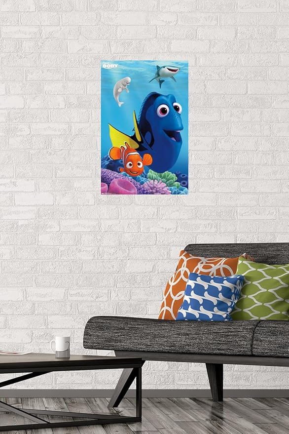 Trends International Disney Pixar Finding Dory - Dory Wall Poster, 14.725" x 22.375", Premium Unframed Version