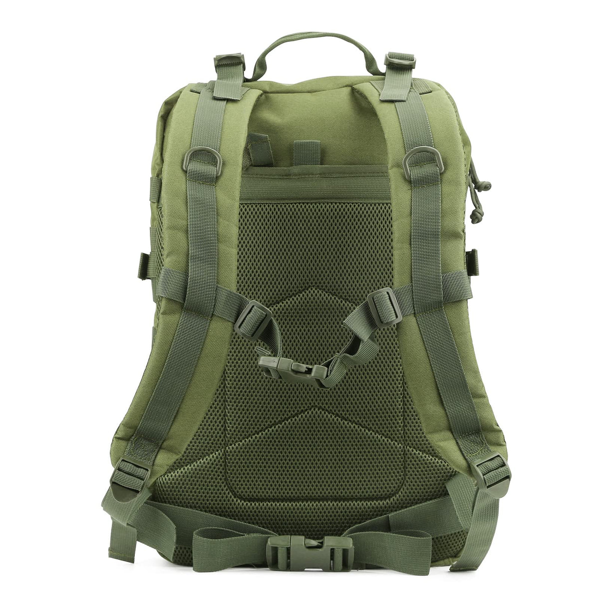 REEBOW GEAR Military Tactical Backpack for Men Large Army 3 Day Assault Pack Molle Hiking Daypack Bag (Green)