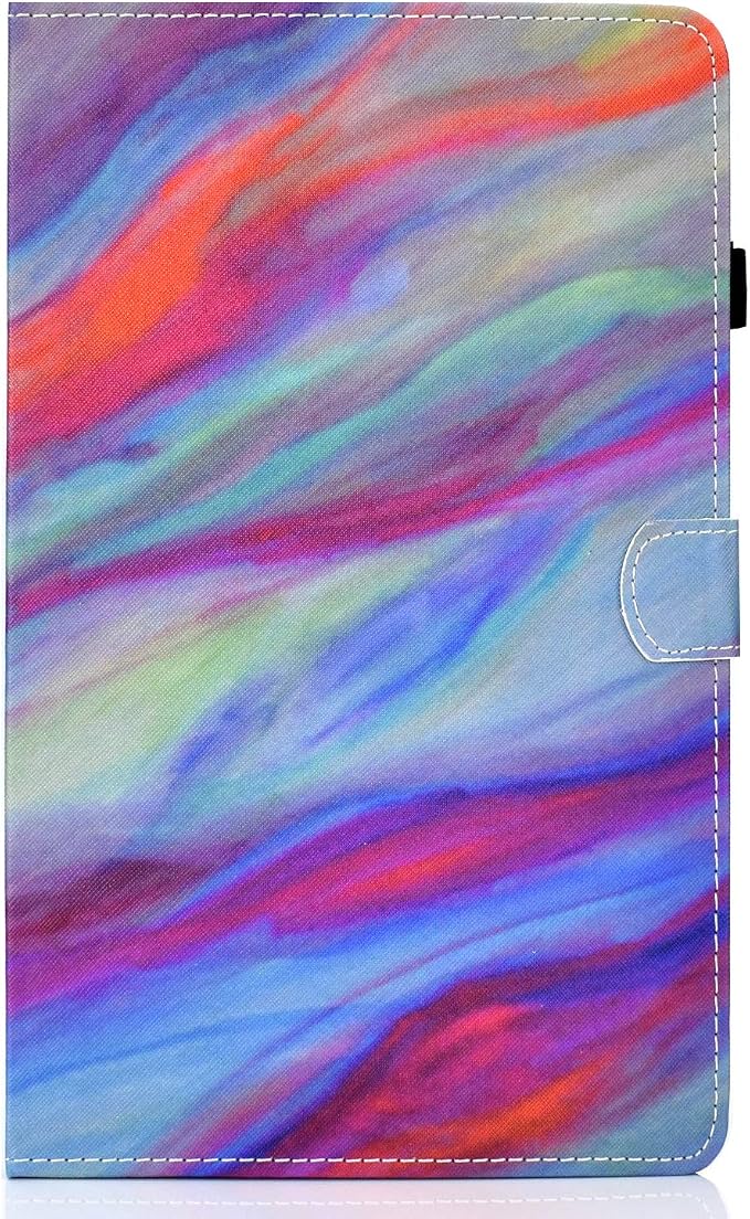 for Apple iPad 10.2 Case 2021/2020/2019 iPad 9th/8th/7th Generation Smart Cover with Pencil Holder [Auto Wake/Sleep] PU Leather Stand Folio Tri-fold Shockproof Thin Shell Colored Graffiti