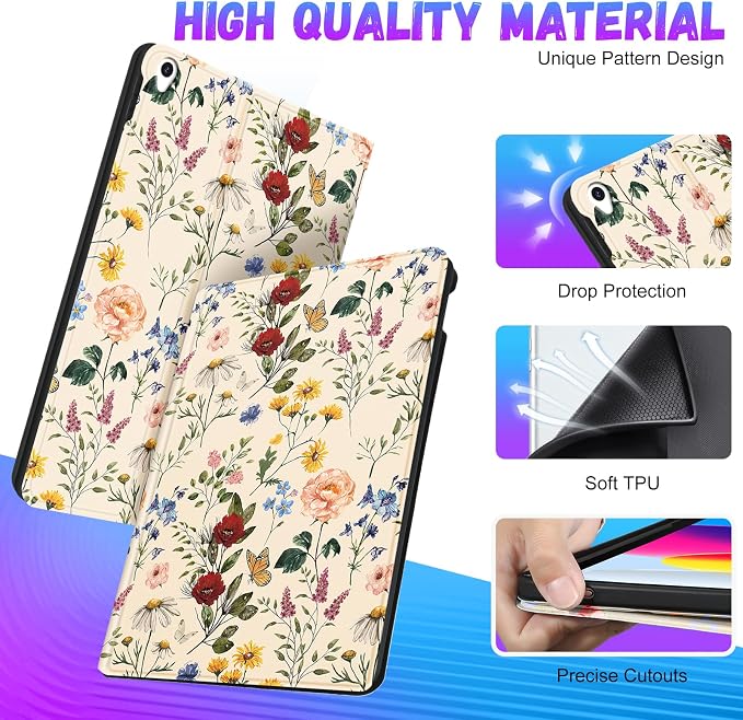 Uppuppy for iPad Air 3rd Generation Case for Apple iPad Pro 10.5 Inch Case Cute Kids Girls Women Girly Kawaii Teens Strawberry Pretty Unique Design Cover for iPad Air 3 Gen 2019 Pro 10.5 Cases