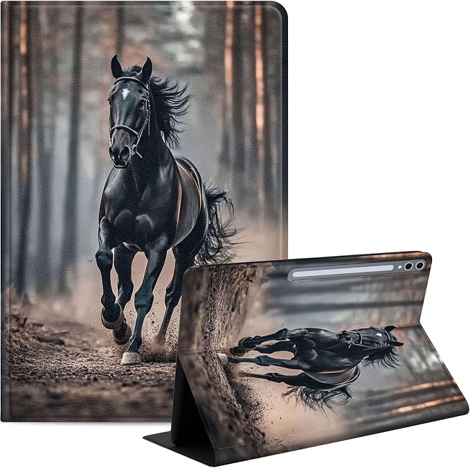 Case for Samsung Galaxy Tab A9 8.7-Inch 2023 Slim PU Leather Stand Cover with Auto Wake/Sleep Multi-Angle Viewing &amp Shockproof Adorable Bear