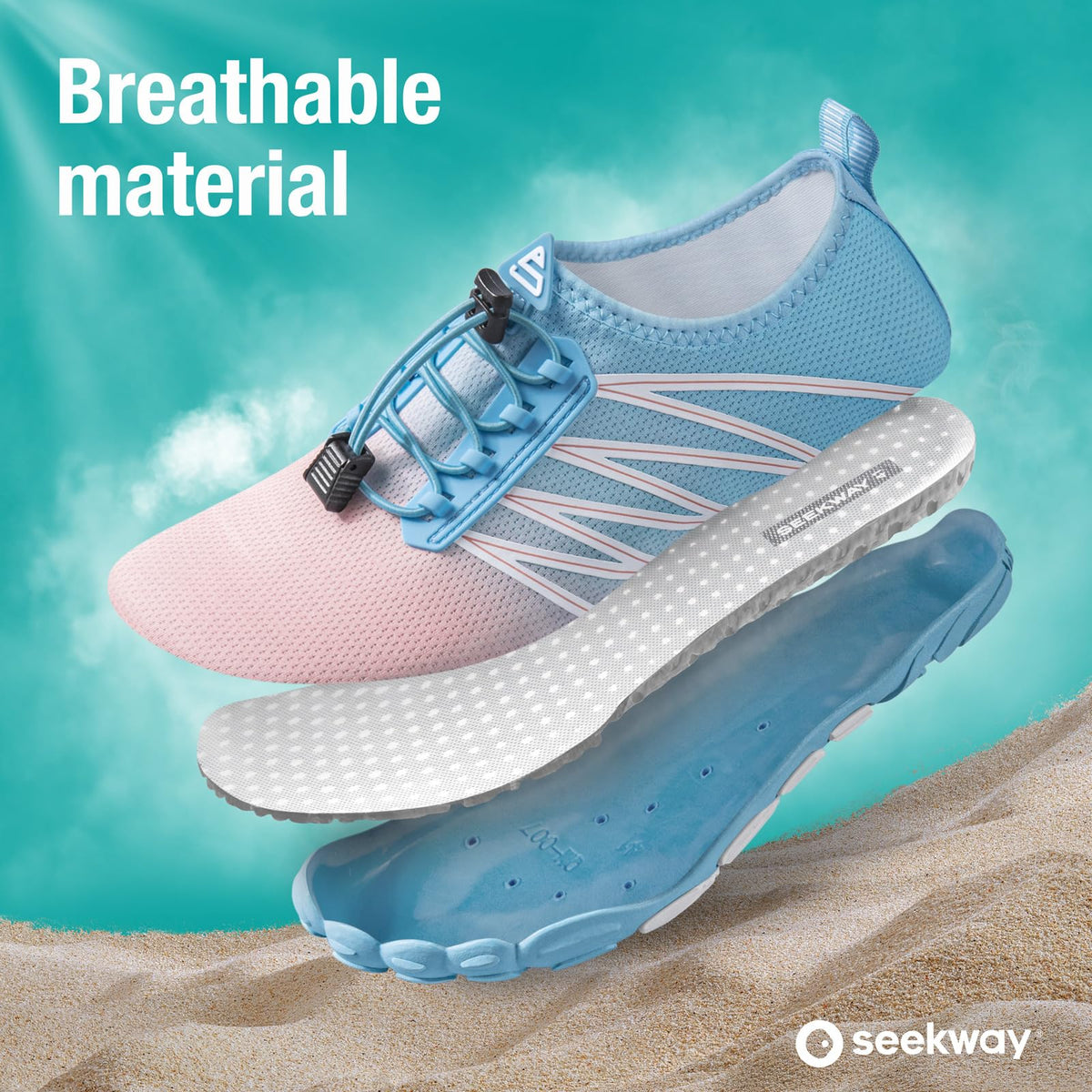 SEEKWAY Water Shoes for Women Adult Quick-Dry Aqua Sock Barefoot Men for Beach Swim River Pool Lake Hiking Kayaking Surfing