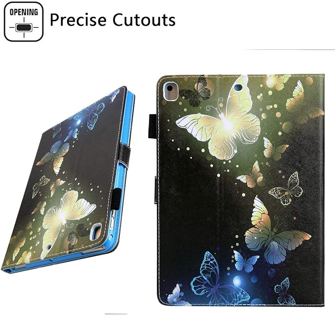 for Apple iPad 10.2 Case 9th/8th/7th Generation Cover (2021/2020/2019) with Auto Wake/Sleep Ultra Thin Lightweight Trifold Stand Folio PU Leather &amp Hard Back Hybrid Cover Almond Blossom