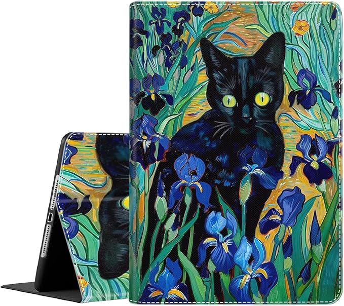 Case for iPad Air 11 Inch Case M2 2024 iPad Air 6th Gen Case/iPad Air 5th Gen 2022/Air 4th 2020 10.9 Inch Slim Stand Protective Smart Cover Fit iPad Air Retro Moth