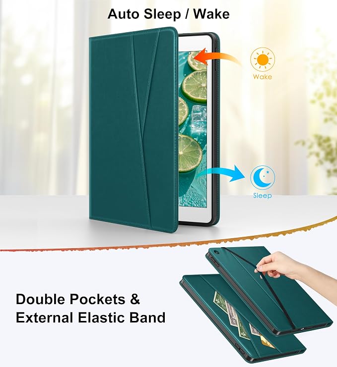 DTTO for iPad 9th/8th/7th Gen Case 10.2 Inch (2021/2020/2019) Brown | 360 Degree Rotating Premium Faux Leather Folio Stand Cover with Pencil Holder Auto Sleep/Wake Multiple Angles Hand Strap