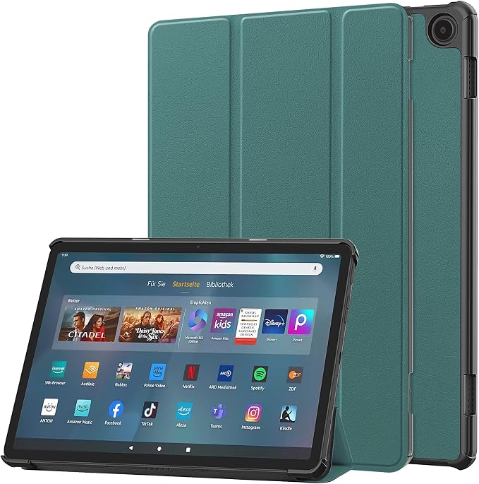 Gylint Case for Fire Max 11 Tablet Folding Folio Ultra-Thin PU Leather Stand Case Cover for Fire Max 11 2023 Release Draw