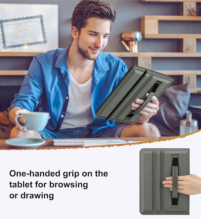 DTTO for iPad 9th/8th/7th Gen Case 10.2 Inch (2021/2020/2019) Brown | 360 Degree Rotating Premium Faux Leather Folio Stand Cover with Pencil Holder Auto Sleep/Wake Multiple Angles Hand Strap