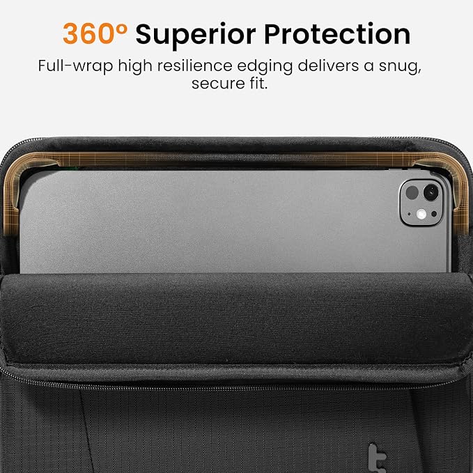 tomtoc Slim &amp 360° Protective Tablet Sleeve for 11-inch iPad Air &amp iPad Pro M5/M4/M3 iPad 2025 A16 Water-Resistant Case with CornerArmor