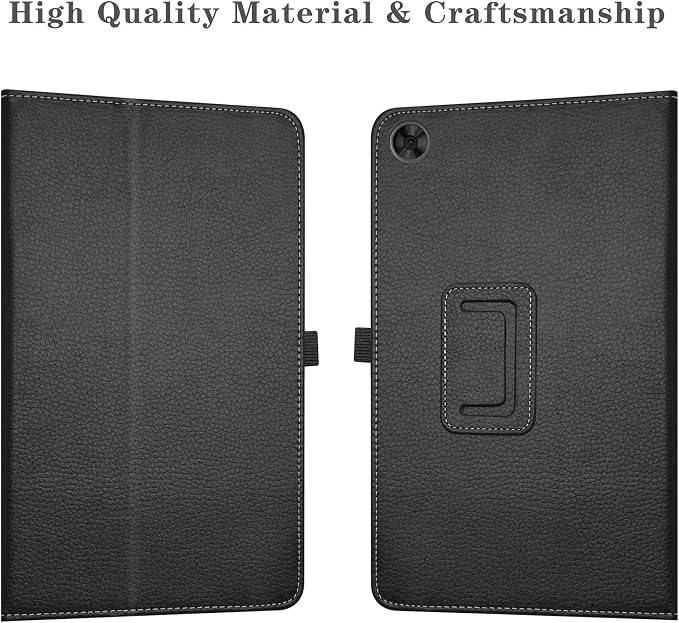 LiuShan Compatible with Onn 7 Tablet Case PU Leather Slim Folding Stand Cover for Onn 7 inch Tablet (2022 Model:100071481) Black