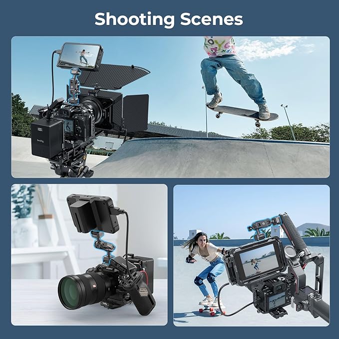SMALLRIG Quick Release Magic Arm with 360° Ball Head, Articulating Magic Arm with 1/4"-20 Screws & Detachable Locating Pins, Max Payload 5.5kg / 12.1lbs, for Monitor, Camera Cage, HawkLock H21