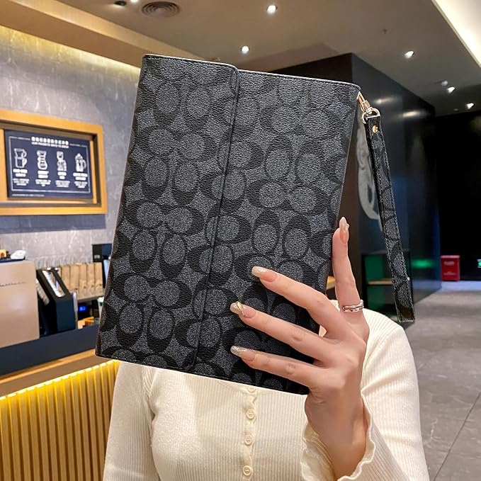 Case for iPad 11th Generation 11 Inch 2025 (A16) / iPad 10th Generation 10.9 Inch 2022 PU Leather Protective Folio Cover with Multi-Angle Stand Hand Strap