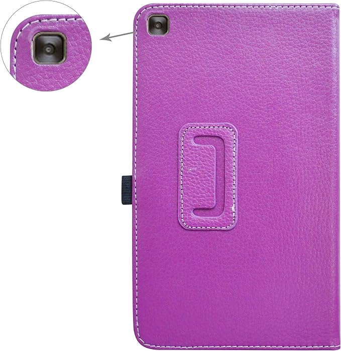 Mama Mouth Black Leather Folio Case for LG G Pad X2 8.0 Plus/Sprint G Pad F2 8.0 2-Folding Stand Cover Tablet Case