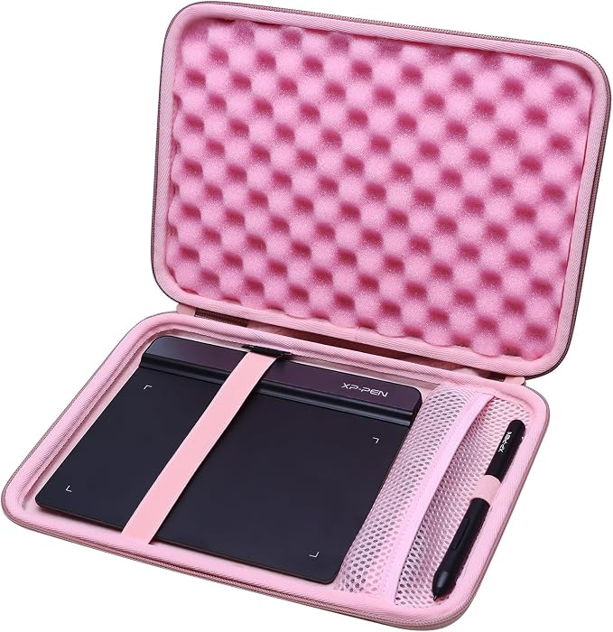 LTGEM Tablet Case for Wacom Intuos Small Graphics Drawing Tablet fits Model # CTL4100 or XPPen Graphics Tablet fits Model # StarG640 (Black)