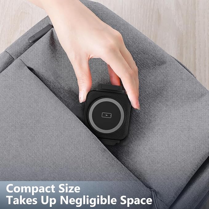 Travel Charger for Samsung Multi Devices Foldable 3 in 1 Wireless Charging Station Fast Charging Stand/Pad Compatible for Samsung Galaxy S26/S25/S24/S23/Note20 GalaxyWatch8/7/6 Galaxy Buds4
