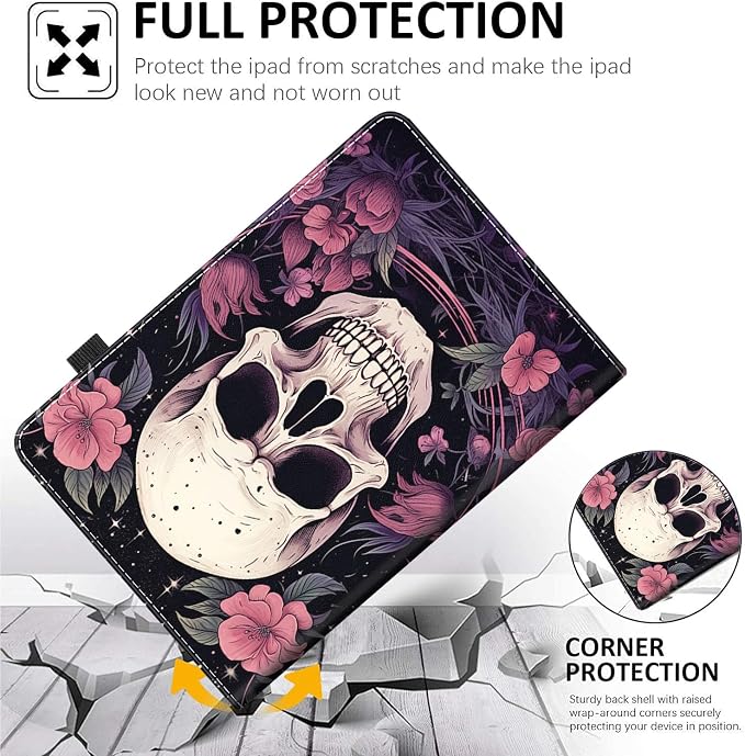 Case Fits Amazon Kindle Fire HD 8 &amp 8 Plus Tablet (12th Generation/10th Generation 2022/2020 Release) 8 Multi-Angle Smart Stand Cover Auto Sleep/Wake Space Corgi Dog