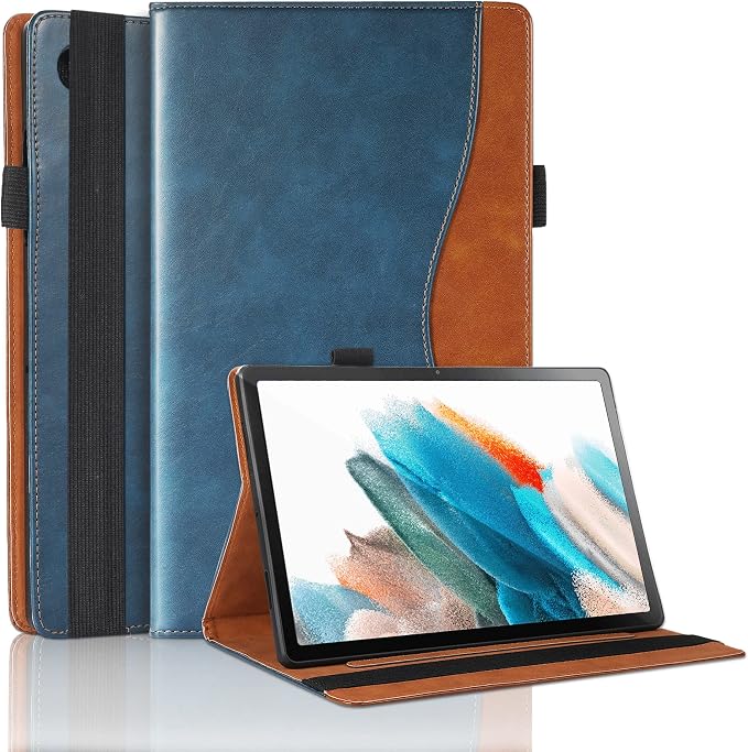 Case for Samsung Galaxy Tab A11 Plus 11 Inch 2025 Released (Model: SM-X310/SM-X315/SM-X236) Bussiness PU Leather Cover Flip Stand with Elastic Band &amp Card Holder-Brown