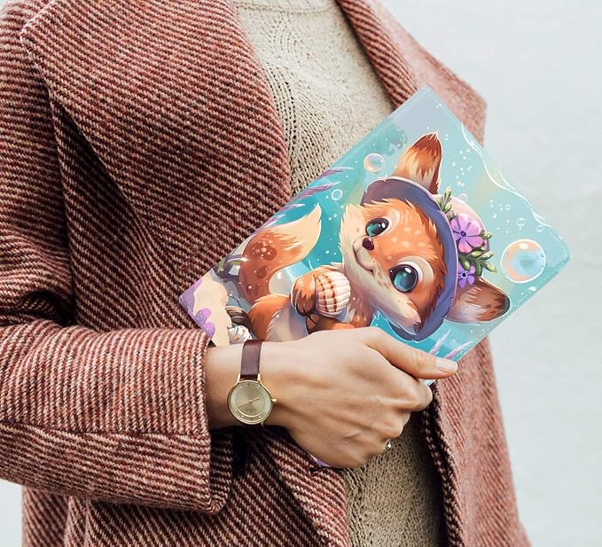 Case for Samsung Galaxy Tab S10 Plus 2024/ S9 Plus/ S9 FE Plus 5G 12.4 Inch 2023 Slim PU Leather Stand Folio Cover with Auto Wake Sleep Abstract Paint Dogs