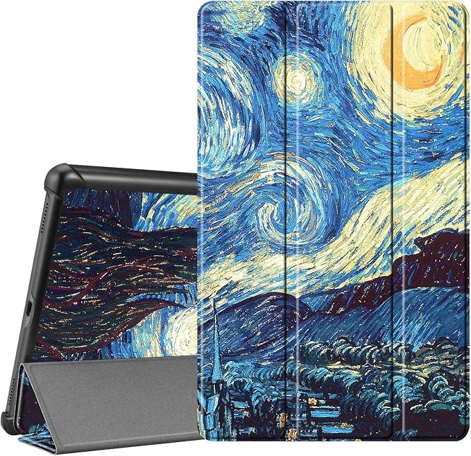 Fintie SlimShell Case for Samsung Galaxy Tab A 10.1 2019 Starry Night | Model SM-T510/T515/T517 Ultra Thin Lightweight Stand Cover