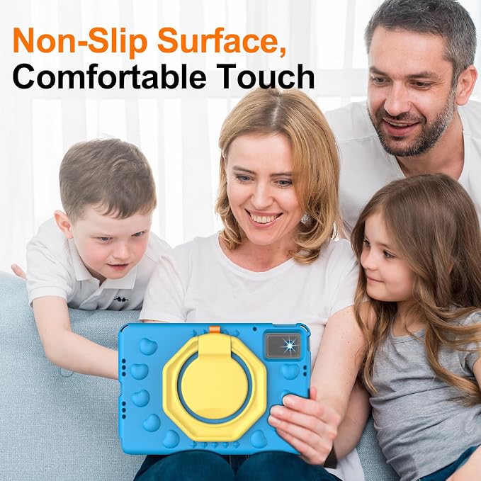 for Lenovo Idea Tab Plus Case 12.1 2025 with 360° Rotating Stand Handle and Pencil Holder New EVA Shockproof Cover for Kids Adults Home School Office Outdoor Black
