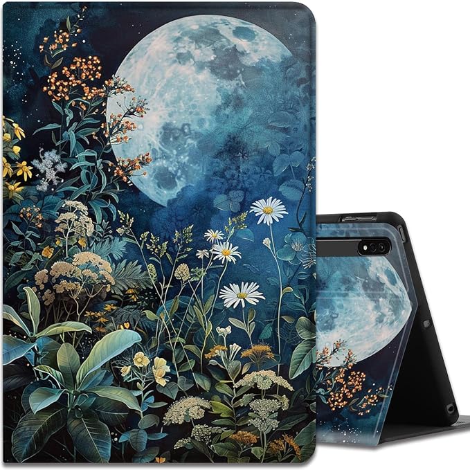 Case for Samsung Galaxy Tab A9 Plus 11 2023 Multi-Viewing Angles with Automatic Sleep/Wake Function for Samsung Galaxy A9+Tablet (SM-X210/X216/X218) American Flag Wolf