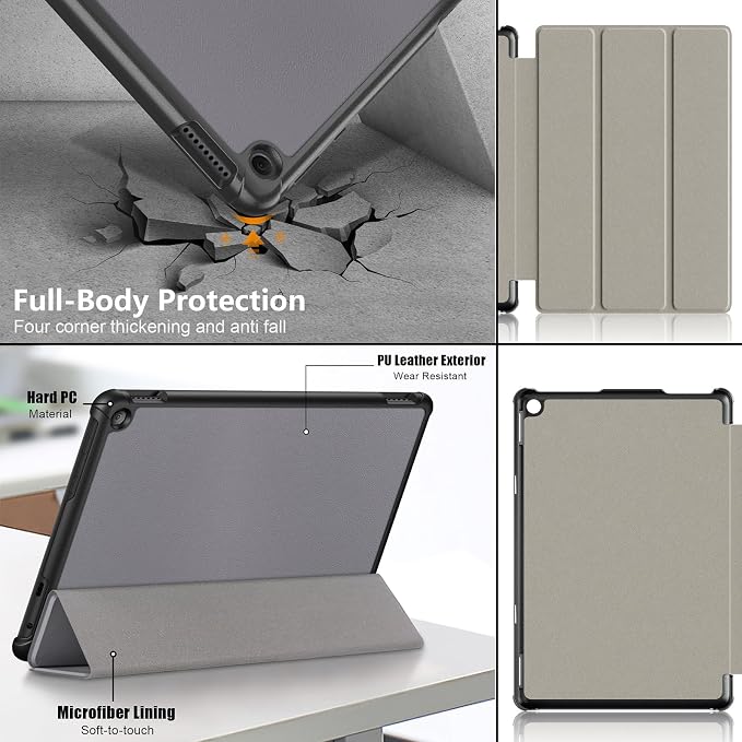 Slim Case for Amazon Fire Max 11 Tablet (13th Generation 2023 Release) Trifold Lightweight Hard Shell PU Leather Stand Folio Protective Cover with Auto Wake/Sleep Colored Graffiti Doodle