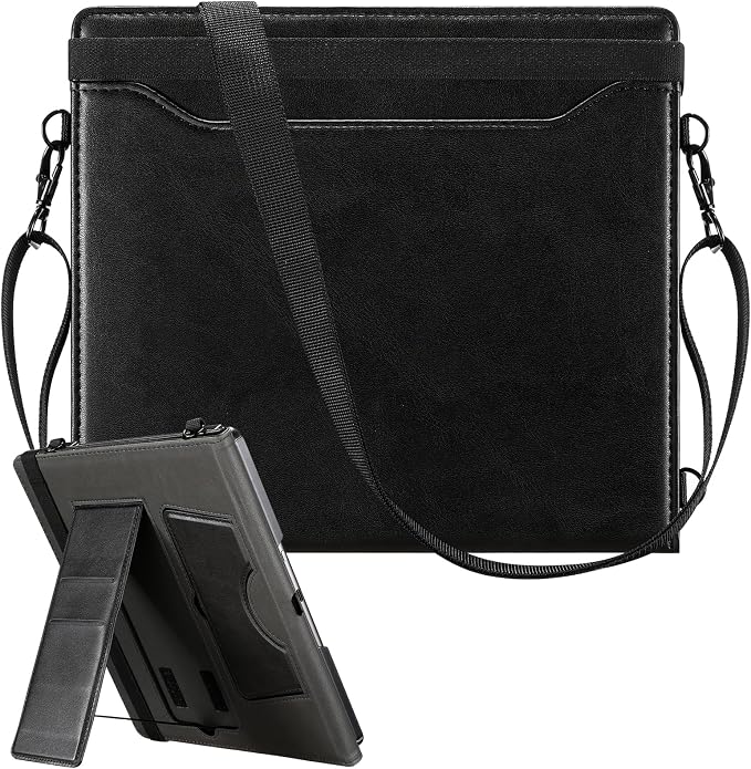E NET-CASE Case for Remarkable 2 Paper Tablet - Business Design Protective Stand Cover with Pen Holder/Hand Strap/Carrying Shoulder Strap &amp Auto Sleep/Wake for 10.3 2020 Released (Green)