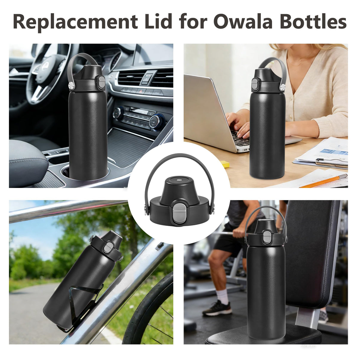 2 IN 1 Replacement Lid for Owala Freesip, UPGRADE Handle