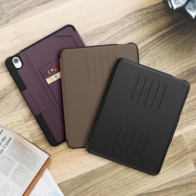 Magnetic Case for iPad Air 11 Inch M3 2025 &amp M2 2024 Business Black | Slim Fit Drop Scratch Resistant Pen Holder Card Slot  Stand