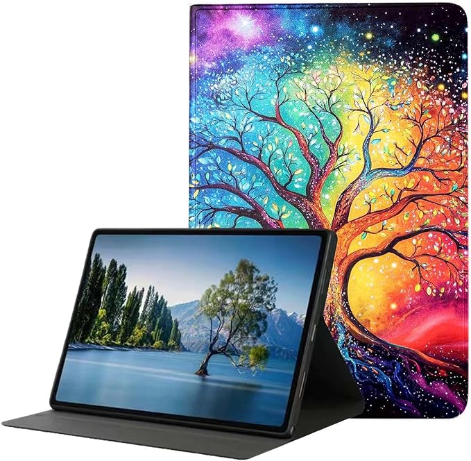 Case for iPad 9th/8th/7th Generation (2021/2020/2019) 10.2-inchSlim PU Leather Cover Adjustable Stand Auto Wake/SleepAurora Over Mountains