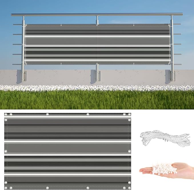 Fence Privacy Screen 2.8' x 26.2' Durable UV-Resistant Privacy Fence Panels