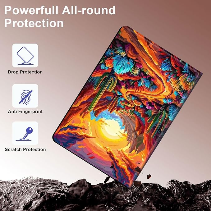 Case for Samsung Galaxy Tab A11 Plus 2026 &amp Galaxy Tab A9+ 11 Slim Smart Stand Cover with Auto Wake/Sleep Shockproof Protective Shell for Work &amp School Astronaut