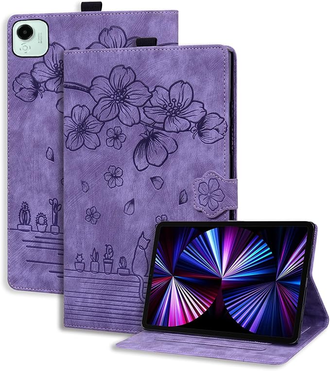 Case for Honor MagicPad 3 Pro 12.3 12.3 2026Multi-Angle Viewing PU Leather Folio Stand Cover with Pencil HolderShockproof Protective Case for Honor MagicPad 3 Pro 12.3 2026Rose Red