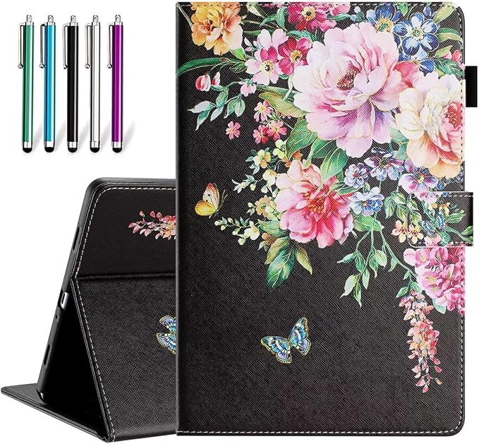Fancity Case Fits Samsung Galaxy Tab A9/A11 Plus 11” 2025/2023 X210/X216 | Premium PU Leather Cover with Multi-Angles Pencil Holder Smart Wake Sleep for Galaxy Tab A9 A11 Plus X218 Beach