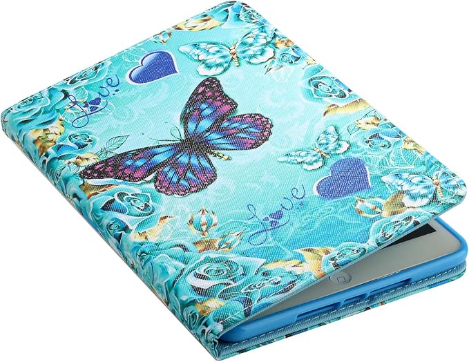 iPad mini Case FANCITY Mini 4 Mini 5 Mini 3/2/1 Smart Wake Sleep Case with Kickstand [Card Slot &amp Pen Holder] PU Leather Protective Cover for Apple iPad mini 4 Mini 5 2019 Mini 2/3 - Beach