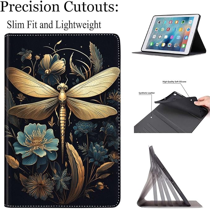 Case for Galaxy Tab A9 Plus ， Auto Sleep/Wake Multi-Angle Viewing Slim Folio Stand Cover for Samsung Galaxy Tab A9+/A9 Plus 11 Inch 2023 (SM-X210/X216/X218) Magic Mushrooms Fungus