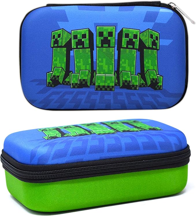 Minecraft School Supplies Set - Boys' Minecraft Pencil Case & Notebook Bundle with Stickers, Door Hanger & More