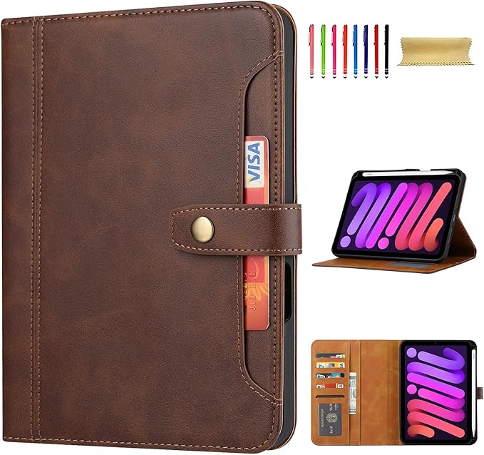 Flip Case for Apple iPad 10.2 9th 8th 7th Generation 2021/2020/2019 Pencil Holder Smart Cover Auto Sleep Wake Protective Documents Pocket Stand Snap Closure Case for iPad 10.2 Inch Black