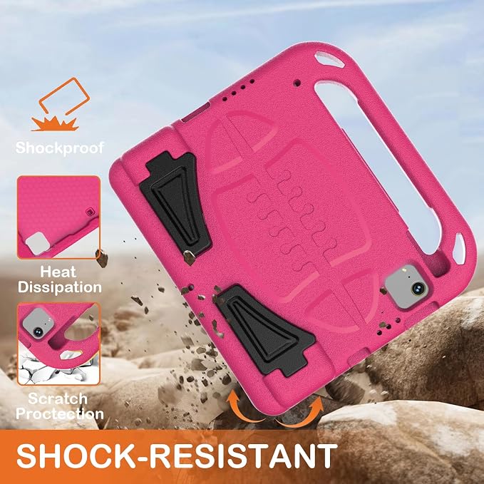 iPad Pro 11 Inch (2024/2022/2021/20202018) Heavy Duty Protective CaseKids Case for New iPad 11th Gen (A16) 11-inch 2025 &amp 10th gen10.9 2022 &amp Air 11 2025/2024 &amp Air 5th/4th -Black