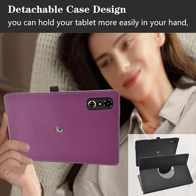 LiuShan Compatible with REDMAGIC Astra caseZuleisy E8A case360 Degree Rotation Stand PU Cover for REDMAGIC Astra 9 Inch Tablet(Not Fit Other Tablet)Black