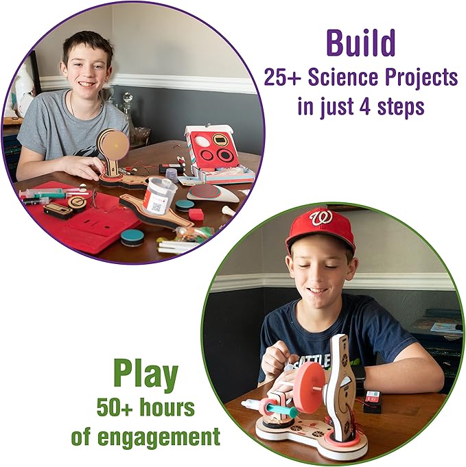 Butterfly EduFields 20in1 STEM Projects Kit for Kids Age Ages 5-7 6-8 8-10 | STEM Toys for Kids 5 6 7 8 9 10 Year Old | Motor Machines - Robotics & Engineering Toys | Gift for 6 7 8 9 10 Year Old