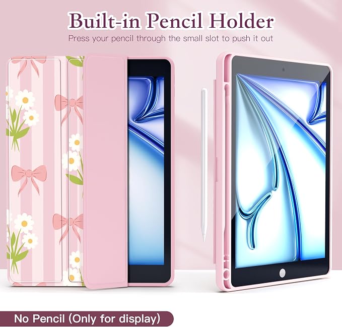 CISSOOK Compatible with iPad 9th/ 8th/ 7th Generation Case 10.2 Inch (2021/2020/2019 Release) Protective Shell with Pencil Holder Astronaut